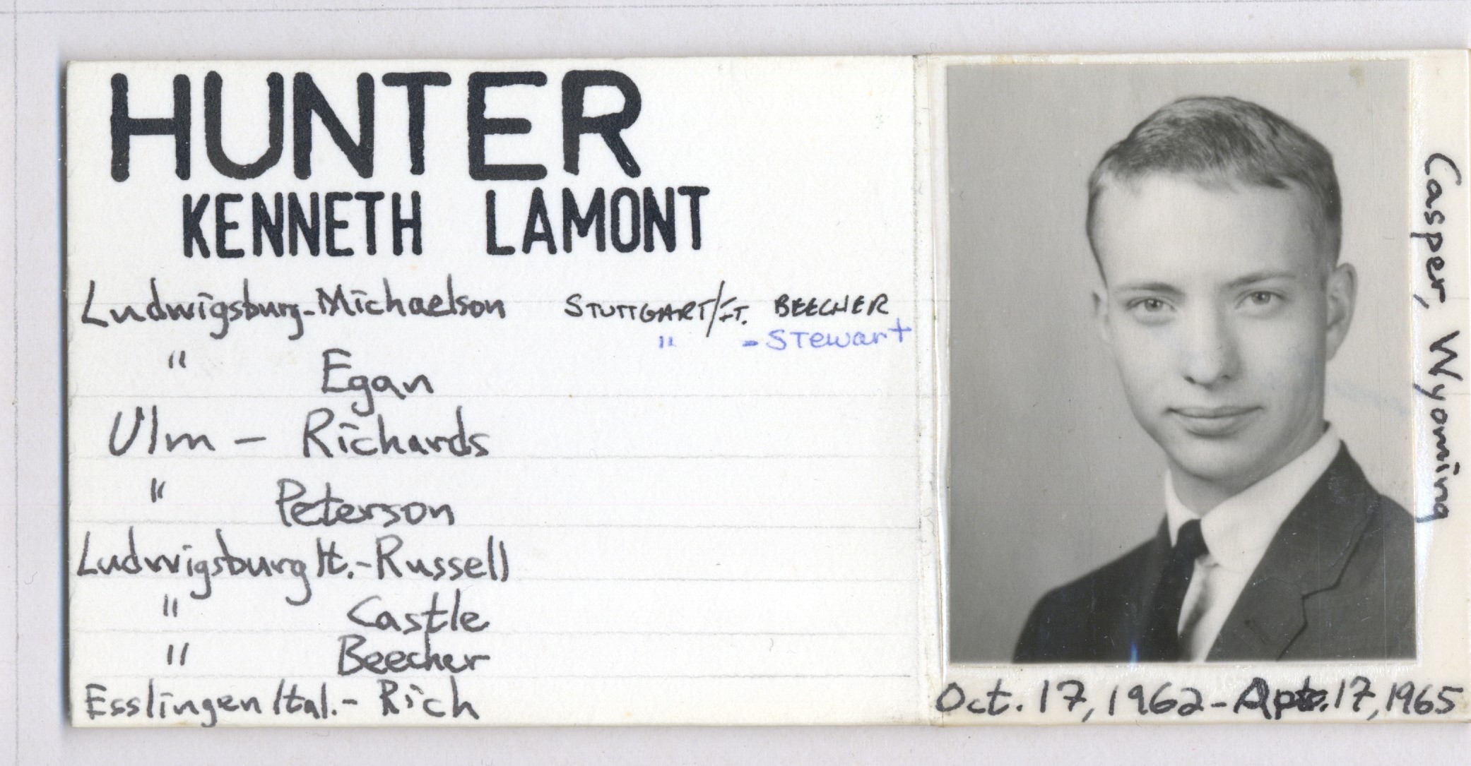 Hunter, Kenneth Lamont